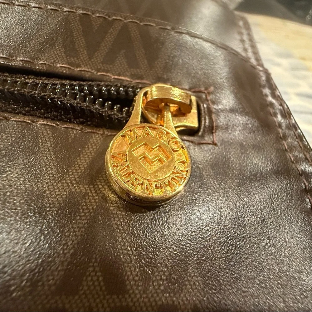 Mario Valentino vintage Brown Clutch/Portfolio/Wallet - Picture 4 of 6